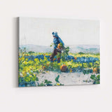 Watercolour Pumpkin Harvest Farmer Autumn Vegetable Field Canvas Wall Art Print Decor Picture Ready to Hang
