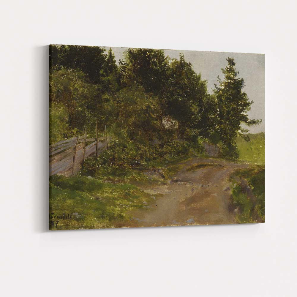 Rustic Woodland Country Lane Forest Landscape Canvas Wall Art Print Decor Picture Ready to Hang