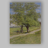 Majestic Country Tree Rural Path Summer Landscape Canvas Wall Art Print Decor Picture Ready to Hang