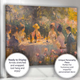 Impressionist Outdoor Garden Luncheon Champagne Celebration Canvas Wall Art Print Decor Picture Ready to Hang
