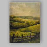 Rolling Green Hills Rural Farmland Panorama Canvas Wall Art Print Decor Picture Ready to Hang