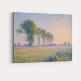 Dreamy Pastel Sunrise Meadow Trees Landscape Canvas Wall Art Print Decor Picture Ready to Hang
