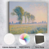 Dreamy Pastel Sunrise Meadow Trees Landscape Canvas Wall Art Print Decor Picture Ready to Hang