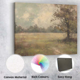 Atmospheric Woodland Lake Misty Nature Landscape Canvas Wall Art Print Decor Picture Ready to Hang