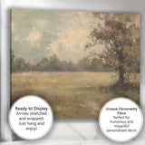 Atmospheric Woodland Lake Misty Nature Landscape Canvas Wall Art Print Decor Picture Ready to Hang