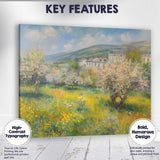 Impressionist Spring Blossom Orchard Country Village Landscape Canvas Wall Art Print Decor Picture Ready to Hang