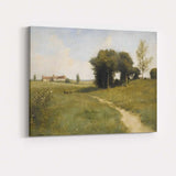 Traditional English Countryside Country Lane Rural Landscape Canvas Wall Art Print Decor Picture Ready to Hang