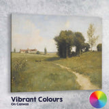 Traditional English Countryside Country Lane Rural Landscape Canvas Wall Art Print Decor Picture Ready to Hang