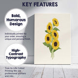 Yellow Sunflower Bouquet Illustration Canvas Wall Art Print Decor Picture Ready to Hang