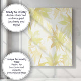 Pale Yellow Autumn Leaf Repeat Canvas Wall Art Print Decor Picture Ready to Hang