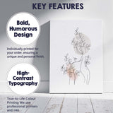 Minimal Woman Botanical Line Art Canvas Wall Art Print Decor Picture Ready to Hang