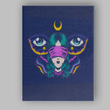 Mystic Blindfold Butterfly Woman Illustration Canvas Wall Art Print Decor Picture Ready to Hang