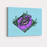 Purple Hand Compass Adventure Illustration Canvas Wall Art Print Decor Picture Ready to Hang