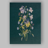 Dark Green Purple Lily Wildflower Bouquet Canvas Wall Art Print Decor Picture Ready to Hang