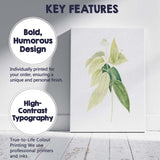 Green Botanical Leaf Study Illustration Canvas Wall Art Print Decor Picture Ready to Hang