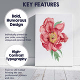 Pink Peony Close Up Botanical Flower Canvas Wall Art Print Decor Picture Ready to Hang