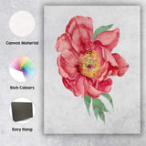 Pink Peony Close Up Botanical Flower Canvas Wall Art Print Decor Picture Ready to Hang