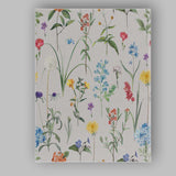 White Ditsy Wildflower Botanical Pattern Canvas Wall Art Print Decor Picture Ready to Hang