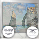 Claude Monet Inspired Coastal Sea Arch Cliffs Impressionist Canvas Wall Art Print Decor Picture Ready to Hang