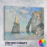Claude Monet Inspired Coastal Sea Arch Cliffs Impressionist Canvas Wall Art Print Decor Picture Ready to Hang