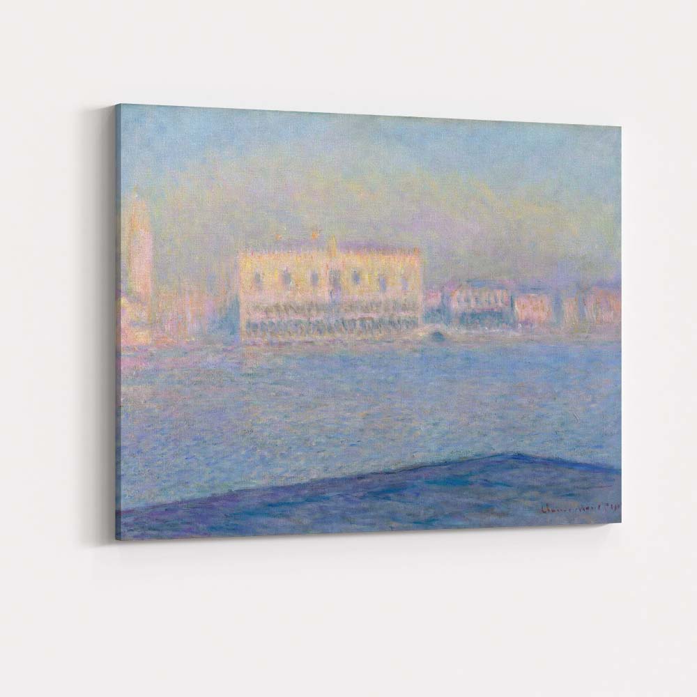 Pastel Impressionist Venetian Canal Waterscape Cityscape Canvas Wall Art Print Decor Picture Ready to Hang