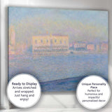 Pastel Impressionist Venetian Canal Waterscape Cityscape Canvas Wall Art Print Decor Picture Ready to Hang