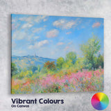 Colourful Wildflower Meadow Summer Countryside Landscape Canvas Wall Art Print Decor Picture Ready to Hang