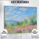 Colourful Wildflower Meadow Summer Countryside Landscape Canvas Wall Art Print Decor Picture Ready to Hang