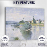 Impressionist Riverside French Village Waterscape Landscape Canvas Wall Art Print Decor Picture Ready to Hang