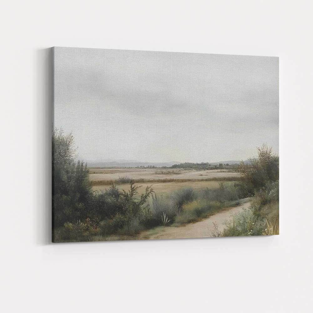Peaceful Rural Meadow Countryside Panorama Landscape Canvas Wall Art Print Decor Picture Ready to Hang