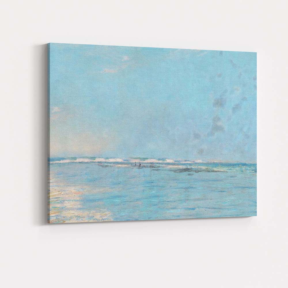 Calm Blue Ocean Horizon Minimalist Coastal Seascape Canvas Wall Art Print Decor Picture Ready to Hang