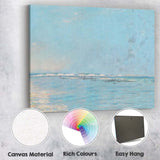 Calm Blue Ocean Horizon Minimalist Coastal Seascape Canvas Wall Art Print Decor Picture Ready to Hang