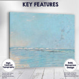 Calm Blue Ocean Horizon Minimalist Coastal Seascape Canvas Wall Art Print Decor Picture Ready to Hang