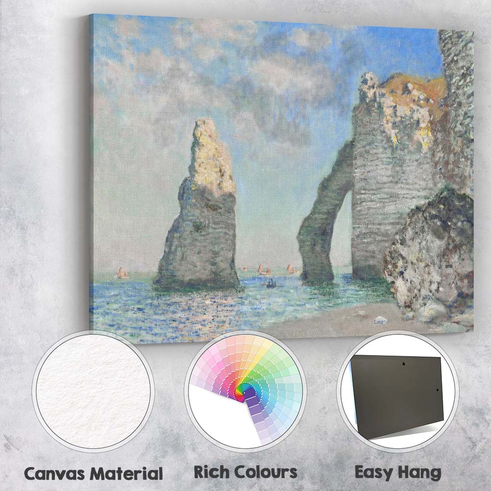 Impressionist Coastal Sea Arch Rock Formation Seascape Canvas Wall Art Print Decor Picture Ready to Hang
