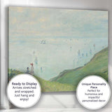 Monet Coastal Clifftop Sailboats Seascape Impressionist Canvas Wall Art Print Decor Picture Ready to Hang