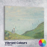 Monet Coastal Clifftop Sailboats Seascape Impressionist Canvas Wall Art Print Decor Picture Ready to Hang