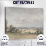 Soft Rolling Countryside Panoramic Landscape Impressionist Canvas Wall Art Print Decor Picture Ready to Hang