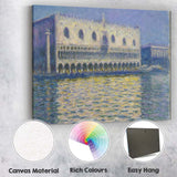 Venetian Palace Reflections Impressionist Canal Painting Canvas Wall Art Print Decor Picture Ready to Hang