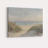 Soft Coastal Sand Dunes Beach Seascape Landscape Canvas Wall Art Print Decor Picture Ready to Hang