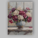 Elegant Pink And White Floral Vase Arrangement Canvas Wall Art Print Decor Picture Ready to Hang