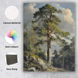 Majestic Lone Pine Tree Forest Landscape Scenic Nature Canvas Wall Art Print Decor Picture Ready to Hang
