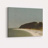 Peaceful Sandy Beach Coastal Landscape Seaside Painting Canvas Wall Art Print Decor Picture Ready to Hang