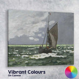 Classic Sailing Boat Stormy Sea Marine Painting Canvas Wall Art Print Decor Picture Ready to Hang