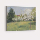 Spring Blossom Orchard White Flowering Trees Landscape Canvas Wall Art Print Decor Picture Ready to Hang