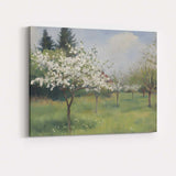 Spring Blossom Orchard White Flowering Trees Landscape Canvas Wall Art Print Decor Picture Ready to Hang