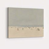 Minimalist Beach Figures Coastal Seascape Impressionist Canvas Wall Art Print Decor Picture Ready to Hang