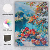 Vibrant Apple Still Life Orchard Impressionist Painting Canvas Wall Art Print Decor Picture Ready to Hang