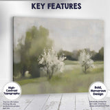 Soft Impressionist White Blossom Orchard Spring Landscape Canvas Wall Art Print Decor Picture Ready to Hang