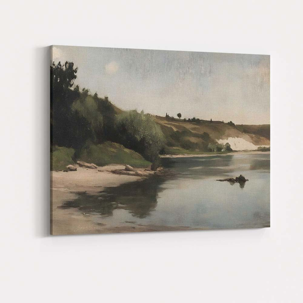 Rustic Farmers Planting Rice Paddy Rural Landscape Canvas Wall Art Print Decor Picture Ready to Hang