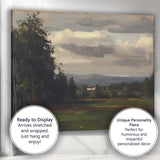 Moody Impressionist Countryside Landscape Dark Woodland Meadow Canvas Wall Art Print Decor Picture Ready to Hang